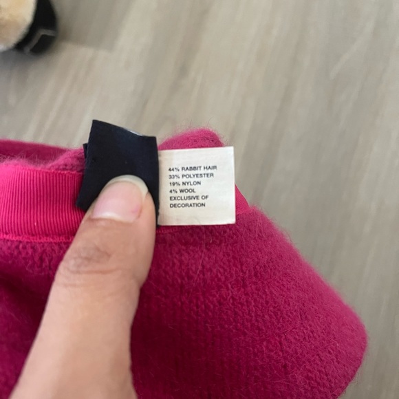 Gap wool blend w hair rabbit bucket hat y2k style - Picture 3 of 4